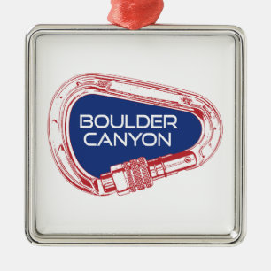 Boulder Canyon Colorado Klimaatkarabiner Metalen Ornament