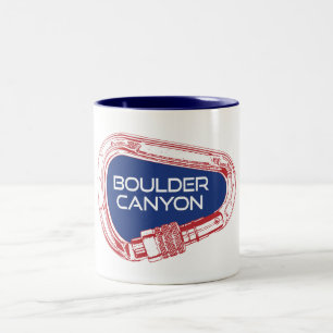 Boulder Canyon Colorado Klimaatkarabiner Tweekleurige Koffiemok