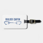 Boulder Canyon Colorado klimmen Quickdraw Bagagelabel (Voorkant horizontaal)