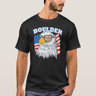 Boulder City eagle American vlag Verenigde Staten  T-shirt