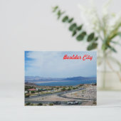 Boulder City en Lake Mead Briefkaart (Staand voorkant)
