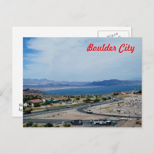 Boulder City en Lake Mead Briefkaart (Voorkant / Achterkant)