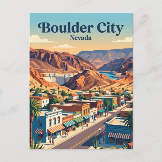 Boulder City, Nevada Briefkaart (Voorkant)
