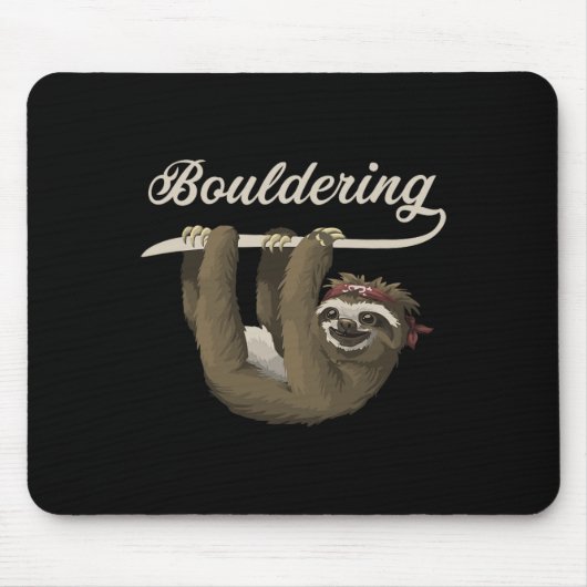 Boulder Climbing Sloth Bouldering  Muismat (Voorkant)