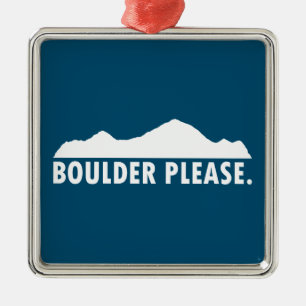 Boulder Colorado Alsjeblieft Metalen Ornament
