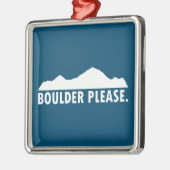 Boulder Colorado Alsjeblieft Metalen Ornament (Links)