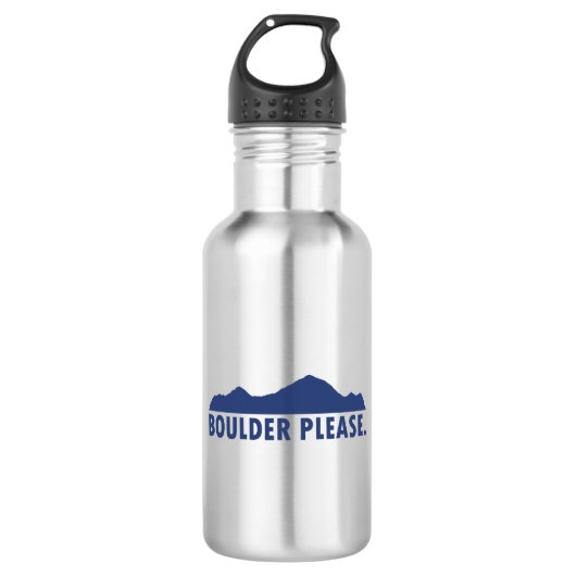 Boulder Colorado alstublieft Waterfles (Voorkant)