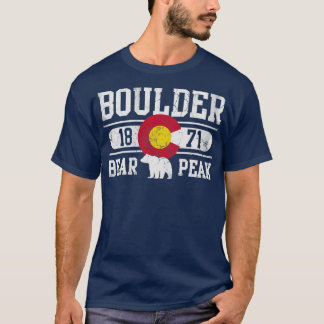 Boulder Colorado Beer Peak  Fade T-shirt