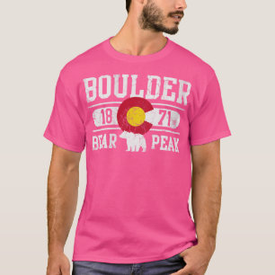 Boulder Colorado Beer Peak  Fade T-shirt