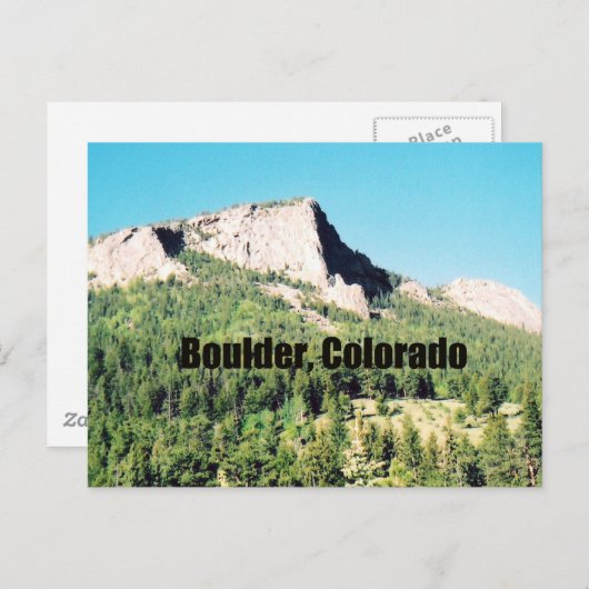 Boulder, Colorado Briefkaart (Voorkant / Achterkant)