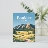 Boulder Colorado Briefkaart (Staand voorkant)
