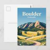 Boulder Colorado Briefkaart (Voorkant / Achterkant)