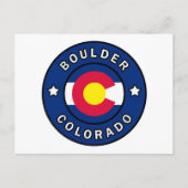 Boulder Colorado Briefkaart (Voorkant)