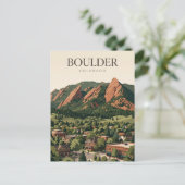 Boulder Colorado Briefkaart (Staand voorkant)
