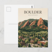Boulder Colorado Briefkaart (Voorkant / Achterkant)
