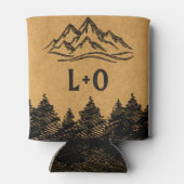 Boulder Colorado Bruiloft Minimalistisch Welkom Blikjeskoeler (Achterkant)