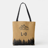 Boulder Colorado Bruiloft Minimalistisch Welkom Tote Bag (Achterkant)