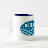 Boulder Colorado buitenshuis Tweekleurige Koffiemok (Voorkant links)