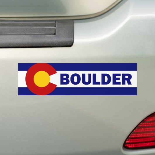 Boulder, Colorado Bumpersticker (Op auto)