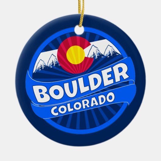 Boulder Colorado burst ornament (Voorkant)