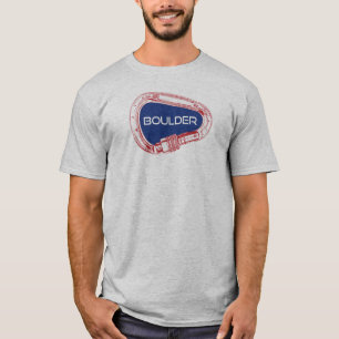 Boulder Colorado climatroos Carabiner T-shirt