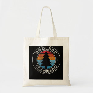 Boulder Colorado CO  Grafisch Retro 70s Tote Bag