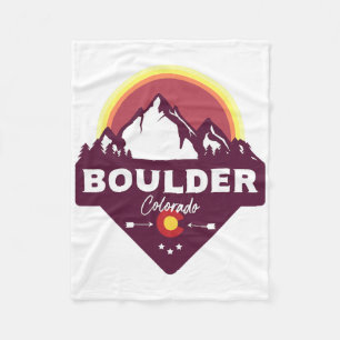 Boulder Colorado Co Rocky Mountains Wandelen Skiën Fleece Deken