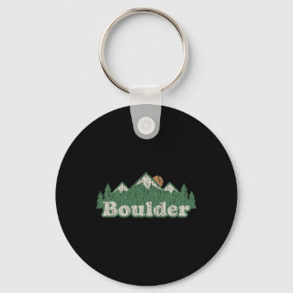 Boulder Colorado Co T Shirt Vintage Wandelen Berg  Sleutelhanger