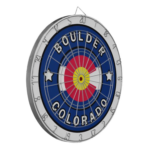 Boulder Colorado Dartbord (Voorkant Links)