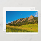 Boulder Colorado Flatiron Sunrise Golden Light Briefkaart (Voorkant / Achterkant)