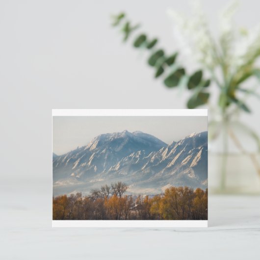 Boulder Colorado Flatirons Country Herfst Uitzicht Briefkaart (Staand voorkant)