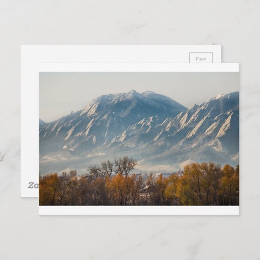 Boulder Colorado Flatirons Country Herfst Uitzicht Briefkaart (Voorkant / Achterkant)