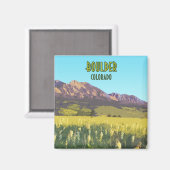 Boulder Colorado Flatirons Mountains Magneet (Voorkant / Achterkant)