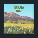 Boulder Colorado Flatirons Mountains  Magneet<br><div class="desc">Toon de enorme,  open bergen en de Flatirons van Boulder,  Colorado,  de Verenigde Staten op een magneet in je huis als memento van een van de grootste plaatsen van Amerika!</div>