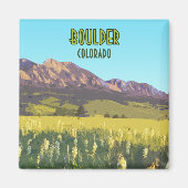Boulder Colorado Flatirons Mountains Magneet (Voorkant)
