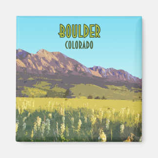 Boulder Colorado Flatirons Mountains  Magneet