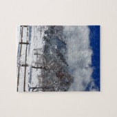 Boulder Colorado Flatirons Snowy Landscape Uitzich Legpuzzel (Horizontaal)