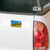 Boulder Colorado Flatirons Sunrise Golden Light Bumpersticker (Op Truck)