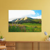 Boulder, Colorado - Flatirons van Chautauqua 3 Canvas Afdruk (Insitu (Woonkamer))
