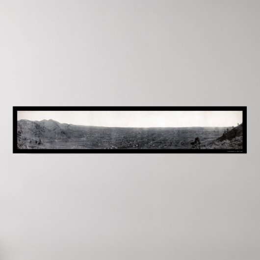 Boulder, Colorado Foto 1908 Poster (Voorkant)