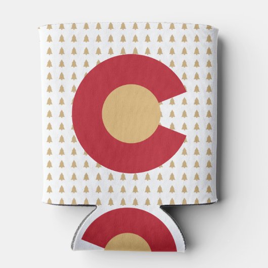 Boulder Colorado gestileerde skyline welkom bruilo Blikjeskoeler (Achterkant)