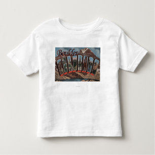 Boulder, Colorado - Grote letterscènes Kinder Shirts