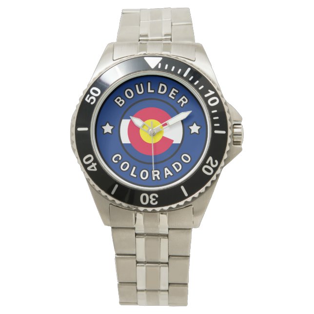 Boulder Colorado Horloge (Voorkant)