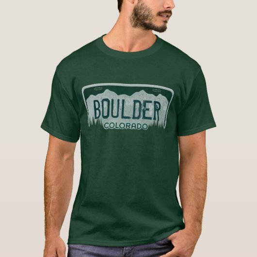Boulder Colorado jongens geven bord t-shirt (Voorkant)