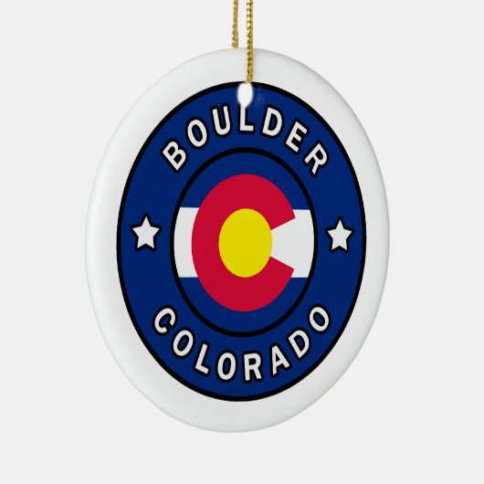 Boulder Colorado Keramisch Ornament (Rechts)