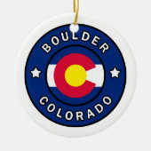 Boulder Colorado Keramisch Ornament (Voorkant)