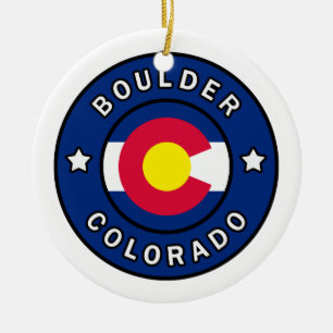 Boulder Colorado Keramisch Ornament