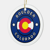 Boulder Colorado Keramisch Ornament (Links)