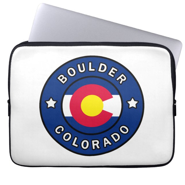 Boulder Colorado Laptop Sleeve (Voorkant)