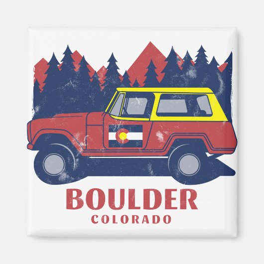 Boulder Colorado Magneet (Voorkant)